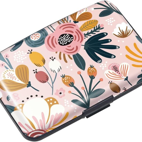 Hard Card Case Credit Card Holder Travel Wallet for Women or Men - Picture 1 of 8
